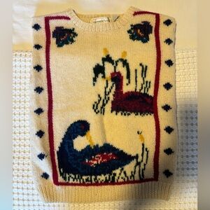 Vintage Knit Swan Sweater Vest | The Eagle’s Eye